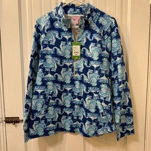 Lilly Pulitzer Blue and White Patterned Top
NWOT